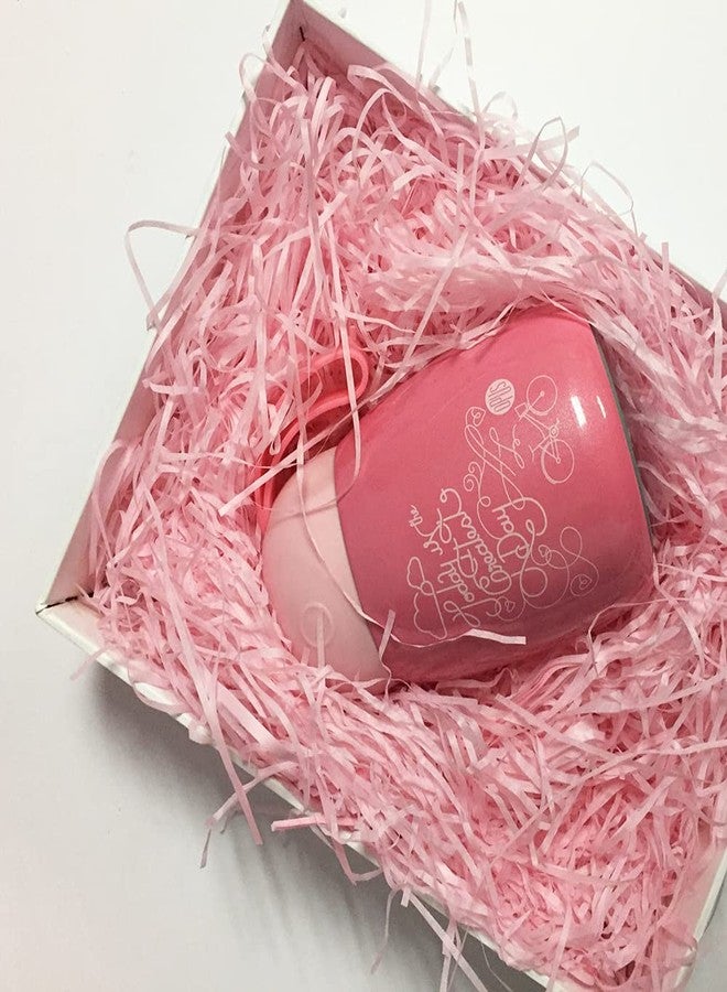 Huefiller Shredded Paper for Packaging | Used as Box Filler, Paper Filler, Paper Grass | Pink (500 Grams) - Image 3